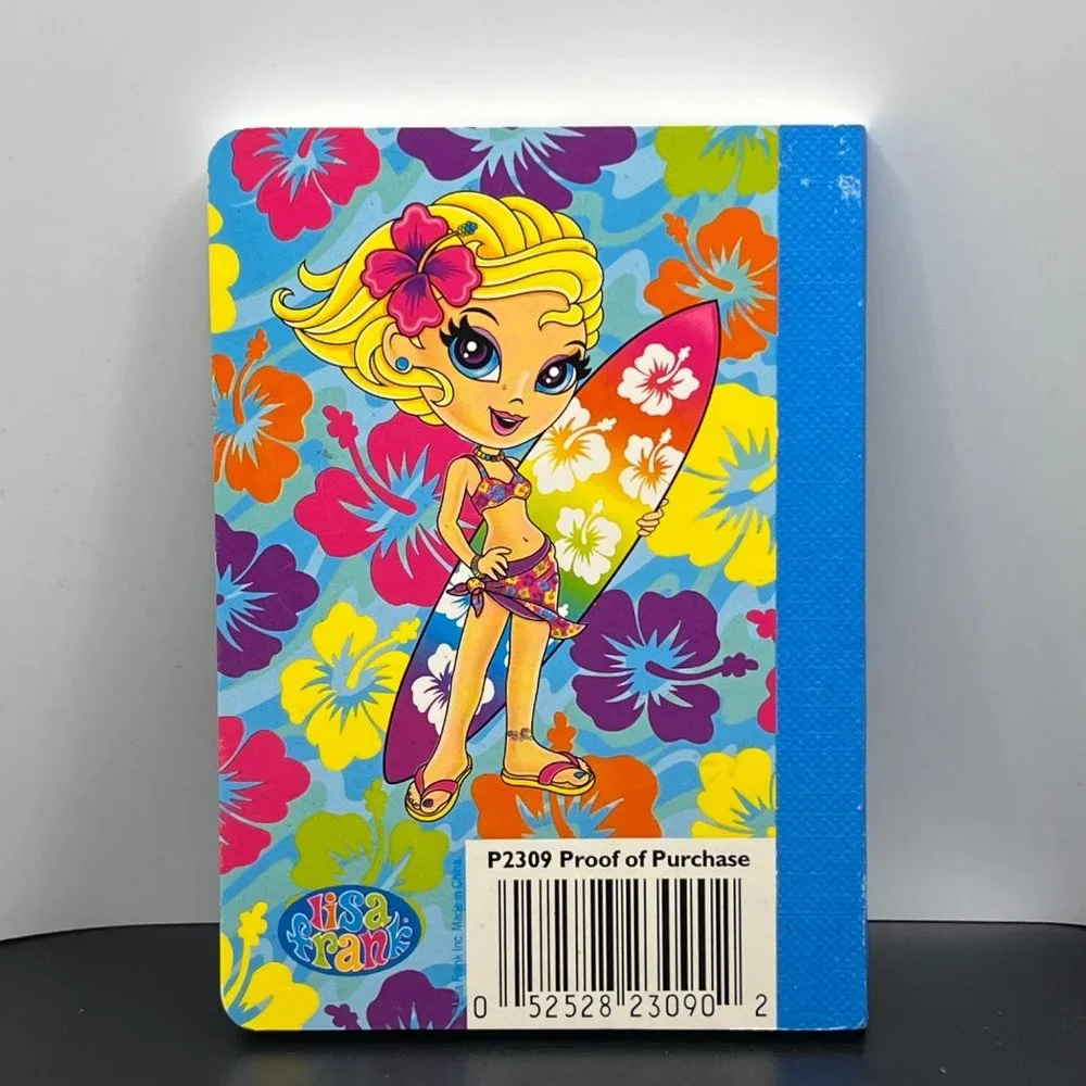 Lisa Frank Surfer Girl Mini Composition Book‎ 4.5